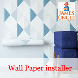 Wall Paper installer Mr. Nur Alam Sk in Ketugram